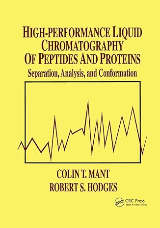 high performance liquid chromatography of peptides and proteins separation analysis and conformation 1st