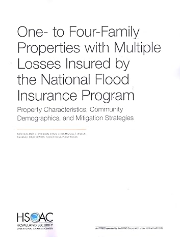 one to four family properties with multiple losses insured by the national flood insurance program property