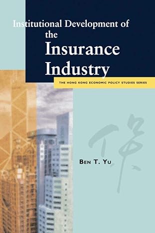 institutional development of the insurance industry none edition ben t yu 9629370077, 978-9629370077