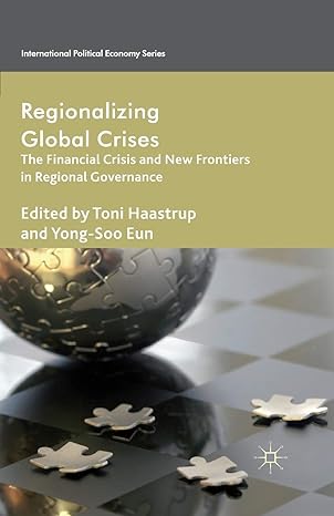regionalizing global crises the financial crisis and new frontiers in regional governance 1st edition t