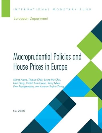 macroprudential policies and house prices in europe 1st edition international monetary fund 1513512250,