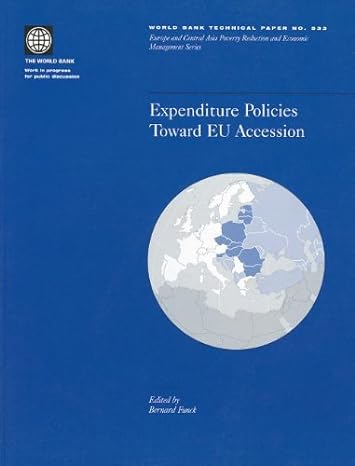 expenditure policies toward eu accession 1st edition bernard funck 0821353683, 978-0821353684