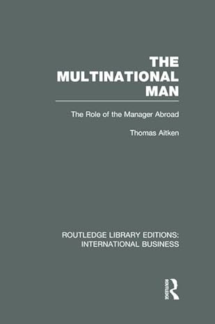 the multinational man 1st edition thomas aitken 1138007803, 978-1138007802
