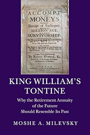 king william s tontine 1st edition moshe a. milevsky 1107430755, 978-1107430754