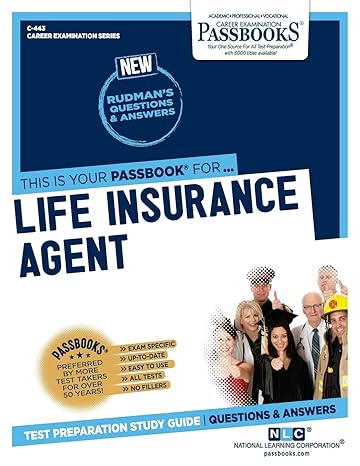 life insurance agent passbooks study guide 1st edition national learning corporation 1731804431,