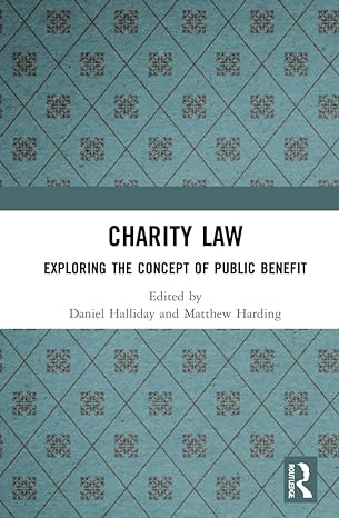 charity law 1st edition daniel halliday ,matthew harding 0367745135, 978-0367745134