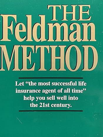 the feldman method 1st edition andrew h. thomson ,lee rosler b00269us6o