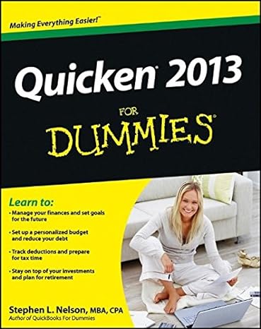 quicken 2013 for dummies 1st edition stephen l. nelson 1118356403, 978-1118356401
