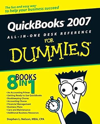 quickbooks 2007 all in one desk reference for dummies 3rd edition stephen l. nelson 1846773598, 978-1846773594