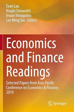economics and finance readings selected papers from asia pacific conference on economics and finance 2019 1st