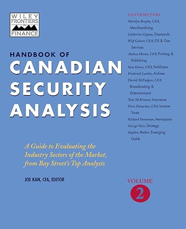 handbook of canadian security analysis a guide to evaluating the industry sectors of the market from bay