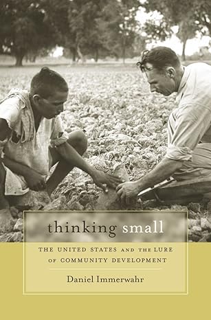 thinking small the united states and the lure of community development 1st edition daniel immerwahr