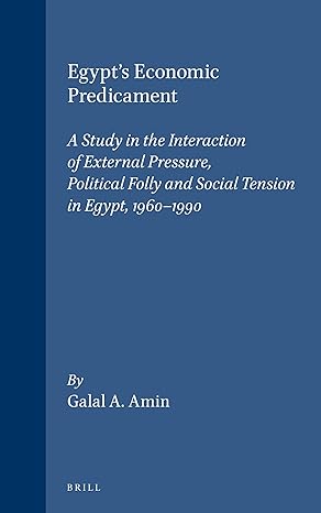 egypts economic predicament a study in the interaction of external pressure political folly and social