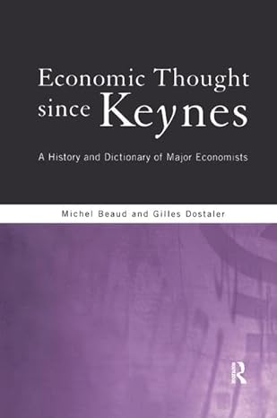economic thought since keynes a history and dictionary of major economists 1st edition michel beaud ,gilles