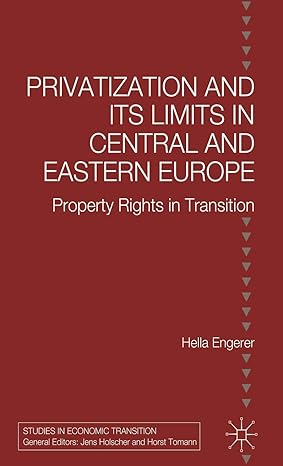 privatisation and its limits in central and eastern europe property rights in transition 2001st edition h
