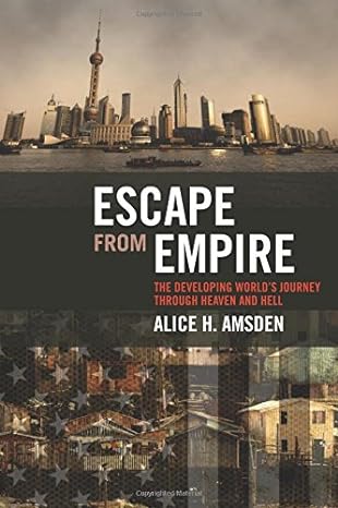escape from empire the developing worlds journey through heaven and hell 0th edition alice h amsden