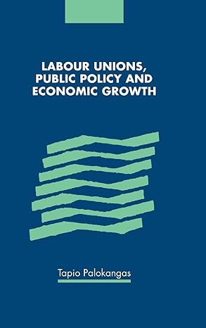 labour unions public policy and economic growth 1st edition tapio palokangas 0521663237, 978-0521663236