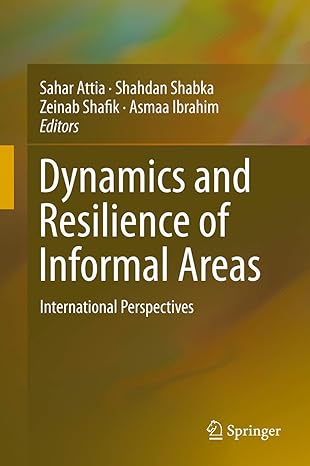 dynamics and resilience of informal areas international perspectives 1st edition sahar attia ,shahdan shabka