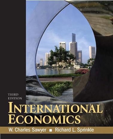 international economics 3rd edition w charles sawyer ,richard l sprinkle 0136054692, 978-0136054696