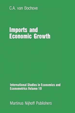 imports and economic growth 1982nd edition c a van bochove 902473052x, 978-9024730520