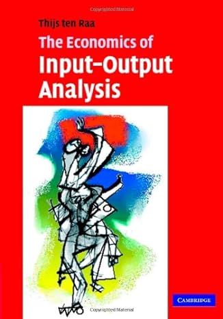 the economics of input output analysis 1st edition thijs ten raa b007k5ayke