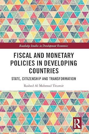 fiscal and monetary policies in developing countries 1st edition rashed al mahmud titumir 1032063467,