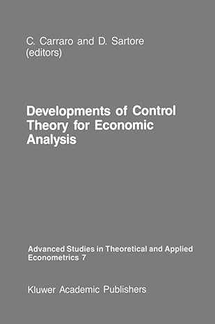 developments of control theory for economic analysis 1987th edition carlo carraro ,d sartore
