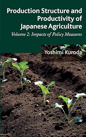 production structure and productivity of japanese agriculture volume 2 impacts of policy measures 2013th