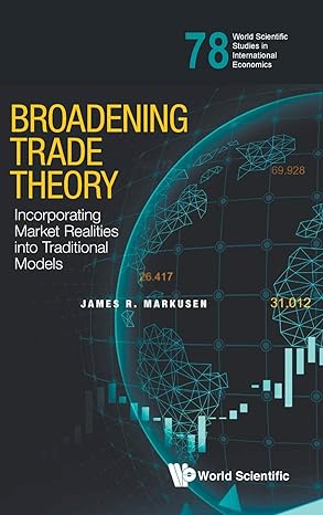broadening trade theory incorporating market realities into traditional models 1st edition james r markusen