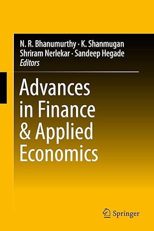 advances in finance and applied economics 1st edition n r bhanumurthy ,k shanmugan ,shriram nerlekar ,sandeep