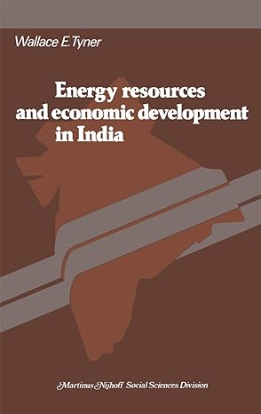 energy resources and economic development in india 1978th edition w e tyner