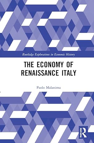 the economy of renaissance italy 1st edition paolo malanima 0367677741, 978-0367677749
