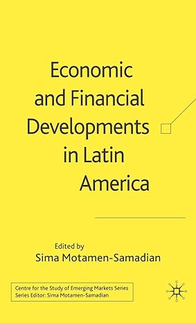 economic and financial developments in latin america 2006th edition s motamen samadian 1403991588,