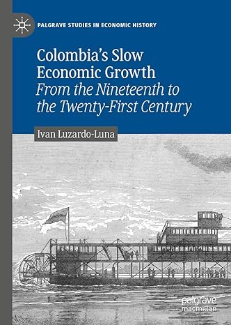 colombias slow economic growth from the nineteenth to the twenty first century 1st edition ivan luzardo luna
