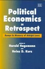 political economics in retrospect essays in memory of adolph lowe 1st edition harald hagemann ,heinz d kurz