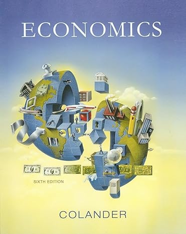 economics 6th edition david c colander 0073222976, 978-0073222974