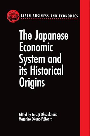 the japanese economic system and its historical origins 1st edition susan herbert ,tetsuji okazaki ,masahiro