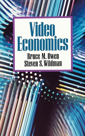 video economics 1st edition bruce m owen ,steven wildman 0674937163, 978-0674937161