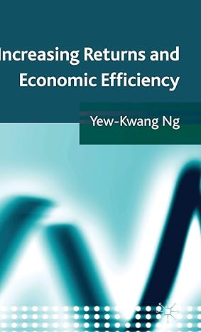 increasing returns and economic efficiency 1st edition y ng 0230202098, 978-0230202092