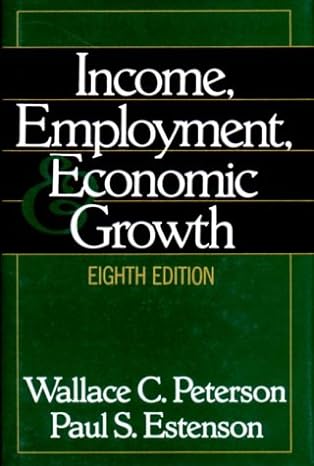 income employment and economic growth 8th edition wallace c peterson ,paul s estenson 0393968545,