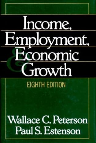 income employment and economic growth 8th edition wallace c peterson paul s estenson b00866ebog