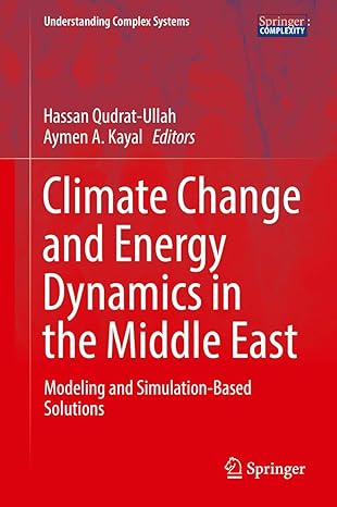 climate change and energy dynamics in the middle east modeling and simulation based solutions 1st edition