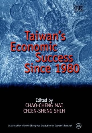 taiwans economic success since 1980 1st edition chao cheng mai ,chien sheng shih 1840642394, 978-1840642391