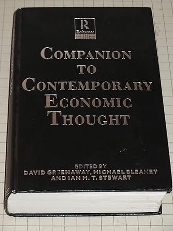 companion to contemporary economic thought 1st edition david others ed greenaway 0415026121, 978-0415026123