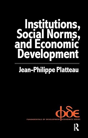institutions social norms and economic development 1st edition jean philippe platteau 9058230589,