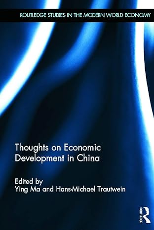 thoughts on economic development in china 1st edition ma ying ,hans michael trautwein 0415684277,