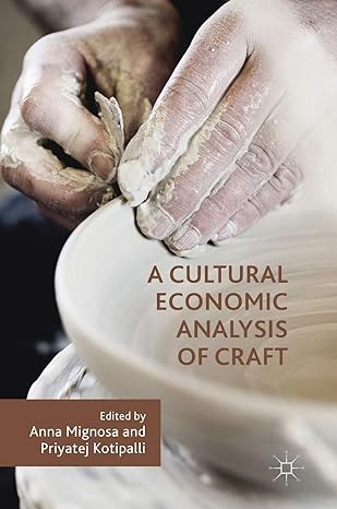a cultural economic analysis of craft 1st edition anna mignosa ,priyatej kotipalli 3030021637, 978-3030021634