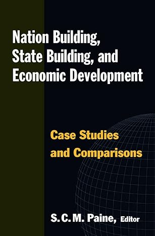 nation building state building and economic development case studies and comparisons 1st edition sarah c m