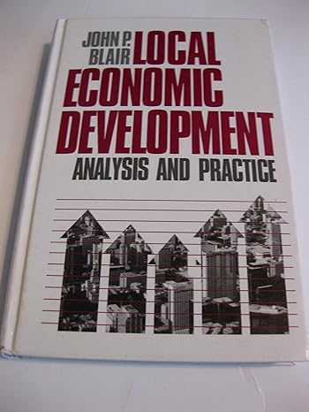 local economic development analysis and practice 1st edition john p blair 0803953763, 978-0803953765