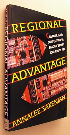 regional advantage culture and competition in silicon valley and route 128 ex-library, o/wise good edition